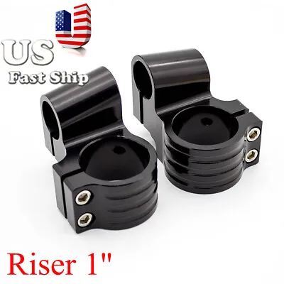 Riser 48mm For Motorcycle Clip On Ons Fork Clamp Handle Bar Handlebars Universal • $16.42
