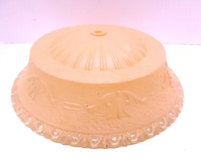 Vintage 1940s Pink Glass Ceiling Light Lamp Shade Fixture 11.5” • $24.95