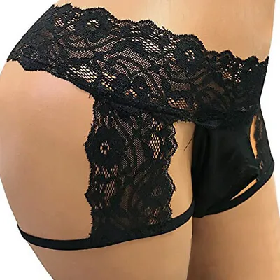 $7.38 • Buy Sexy Men Maid Underwear Briefs Lace Sissy Pouch Panties Thong Lingerie G-String
