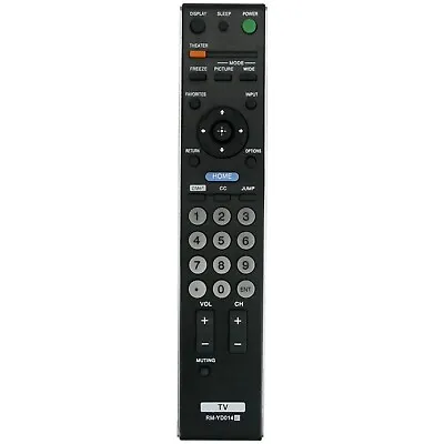 New RM-YD014 Remote Control Replacement For Sony Bravia LED LCD HDTV KDL-40V3000 • $11.28