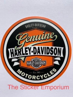 $5.95 • Buy Harley Davidson Motorcycle Vintage Style Sticker Truck Toolbox Helmet 3M Decal