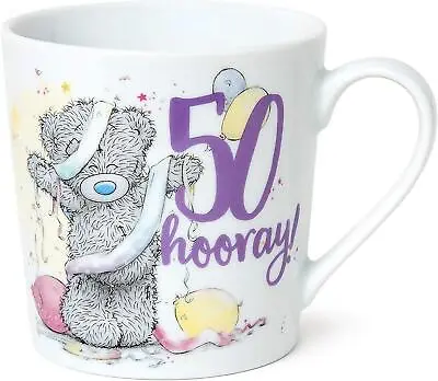 Me To You Tatty Teddy Bear Hooray 50TH Birthday Mug Set Ceramic Cup Love Present • £9.99