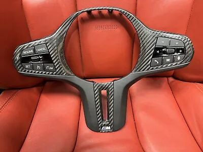 Oem Bmw F40 F44 G42 G20 G22 G80 G82 G83 M3 M4 Steering Wheel Trim Panel Carbon • $225