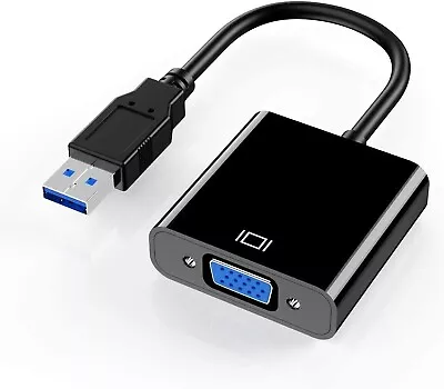 USB To VGA Adapter For Monitor VGA To USB 3.0/2.0 Converter 1080P Multi-Display • $11.38
