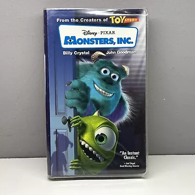 Disney Pixar Monsters Inc. VHS 2002 Video Tape NEARLY NEW! Blue Tape! VTG RARE! • $10.99