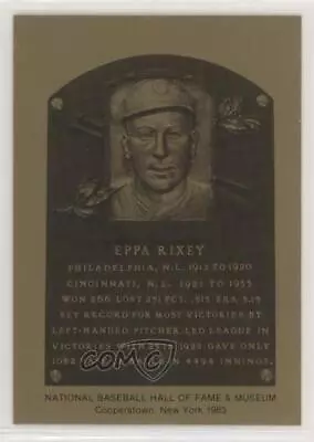 1981-89 Metallic Hall Of Fame Plaques 1983 Eppa Rixey HOF • $6.98