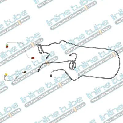 1971-80 Camaro Firebird 4Pc Front Power Disc Brake Line Set Kit Tubes Oe Steel • $52.75