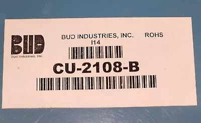 Bud Industries CU-2108-B Aluminum Box Enclosure Blue 7x5 X 3 New • $11.99