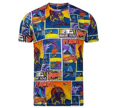£12.99 • Buy Mens Cool Funny Comic Book Superhero Printed Short Sleeve T Shirt