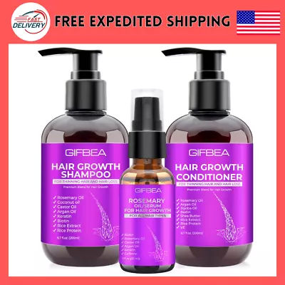 Hair Growth Shampoo And Conditioner Set With Rosemary Biotin Argan And Cas • $24.91
