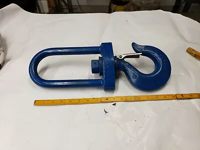 $180 • Buy ASC Crosby 6-Ton Rigger Crane Swivel Lift Hook W/Latch Oblong Link NEW MADE USA