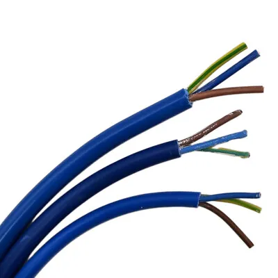 Arctic Round Mains Power Cable Blue Coil Electrical Flrx Wire 3-Core Copper • £281.99