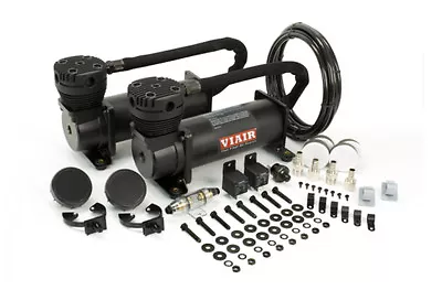 Viair 48042 - BLACK 480C Dual Air Compressor Pack W/ Pressure Switch & Relays • $464.95