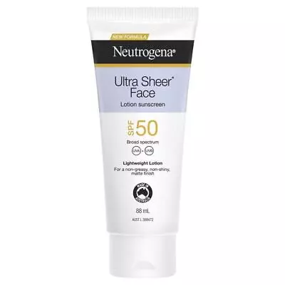 Neutrogena Ultra Sheer Face Lotion Sunscreen SPF 50 88ml • $14.99