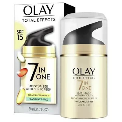 Olay Total Effects 7 In One Moisturizer Sunscreen Fragrance-Free 50ml 1.7oz New • $19.50