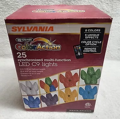 Sylvania 25 Synchronized C9 LED String Lights Multi-function Set With Remote • $12.99