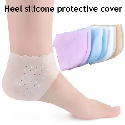 1 Pair Silicone Gel Heel Socks Cracked Foot Moisturizing Skin Care Protect = • $2.32