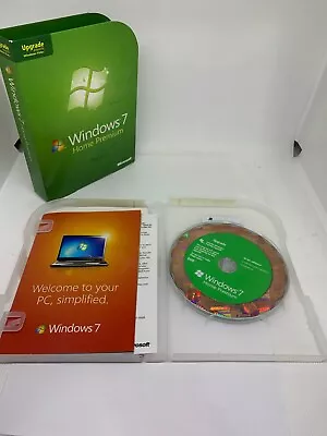 Microsoft Windows 7 Home Premium Upgrade Designed For Windows Vista W/ Key • $21.22