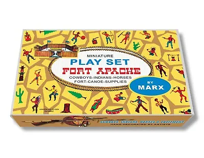 Marx Miniature Fort Apache Play Set Box • $79.99