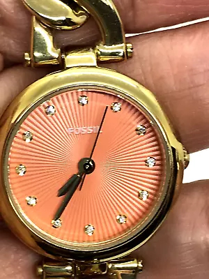 Fossil Orange Dial Gold-tone Watch ES3575 • $14