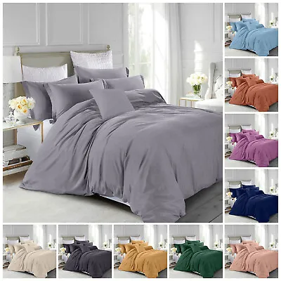 3 Piece Duvet Cover Set With Pillow Shams Twin Full Queen King Size Bedding Set • $22.99