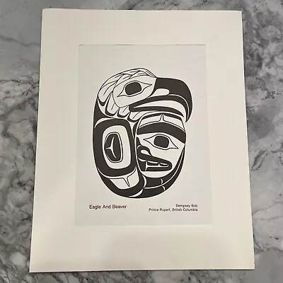 Tlingit Print Eagle & Beaver Dempsey Bob Pacific Northwest Coast Tahltan Art 5X7 • $29.99