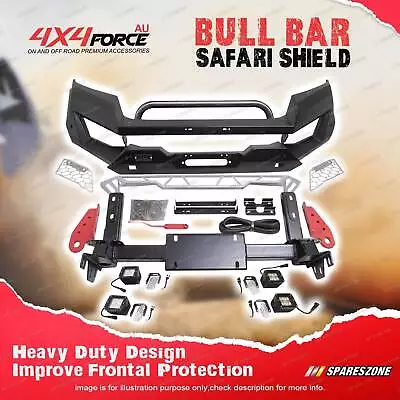 4X4FORCE Safari Shield Front U Loop Bull Bar For Nissan Navara NP300 2021-On • $1239.95