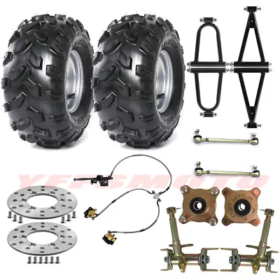 SwingArm Front Steering Knuckle Spindle 4 Studs Wheel Hubs Go Kart Golf ATV Quad • $39.89