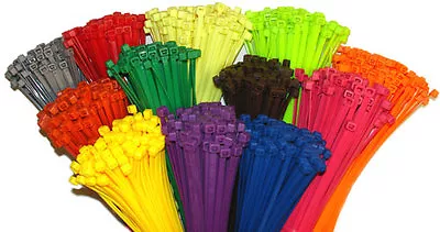 Cable Tie/Tie Wrap/ Zip Tie. Pick A Color.  4  Length 18lb 200 Pack USA MADE • $9.99