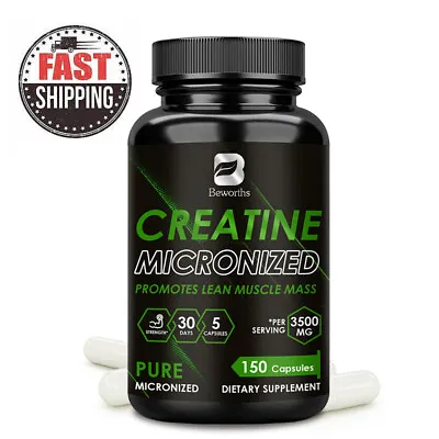 150p CREATINE Monohydrate Caps 3500MG Muscle Strength Muscle Building Supplement • $32.70