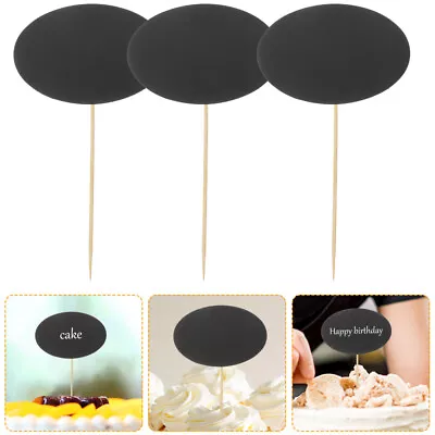  24 Pcs Food Labels For Party Buffet Blank Cheese Markers The Sign Cake • £5.88