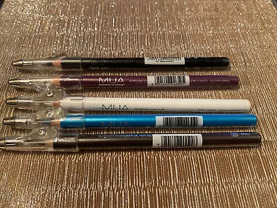 £8.99 • Buy MUA Assorted Eye Liner Bundle X5 - Black Wine Brown White Turquoise NEW & SEALED