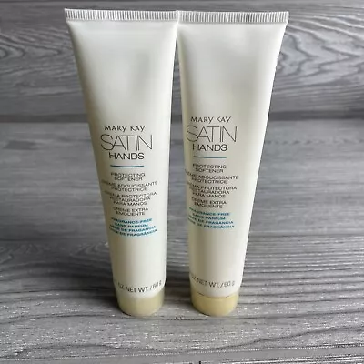 Mary Kay Satin Hands Protecting Softener 2.1oz Creme Lot Of 2 New Without Box • $18.99