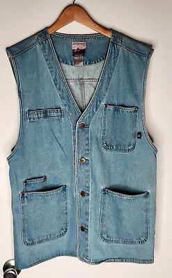 Vintage Jeans West Authentic Product Men's Vest Jacket Size Extra Large • $49