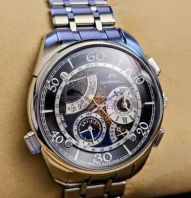 Citizen Campanola Minute Repeator Sapphire Crystal Regulator CTR57-1171-01 • $3999.99