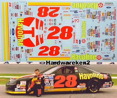 Nascar Decal #28 Havoline 1992 Ford Thunderbird Davey Allison 1/24  • $20