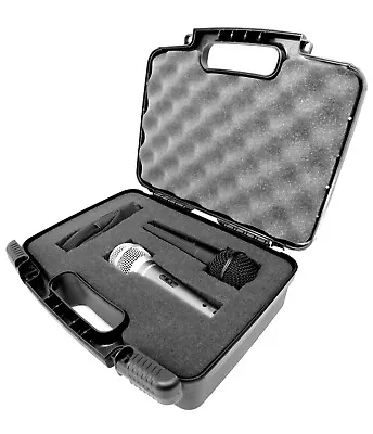 Microphone Case Fits Dual Shure SM57-LC Dynamic Cardioid Microphone Case Only • $29.99