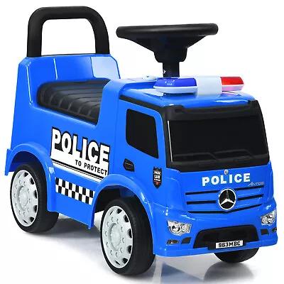 $69.98 • Buy Costway Kids Ride On Push Police Car Licensed Mercedes Benz Push And Ride Racer