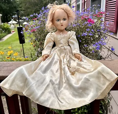 Antique (?) MME ALEXANDER Wendy (?) Composition Doll Original Dress Posable • $59.99