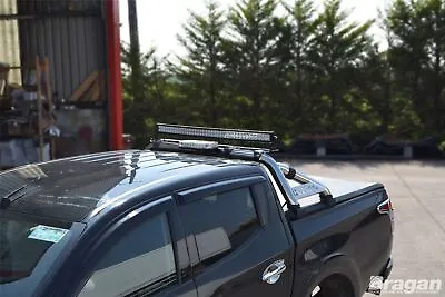 Roll Bar + Short Curved Tonneau Cover + Beacon + Bar For Mitsubishi L200 15-19 • $1993.17