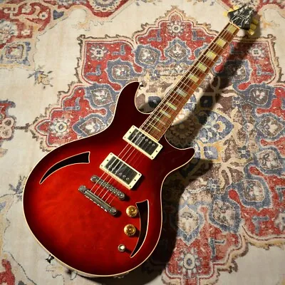 B3 Water Hollow Trans Red Made In USA 2011 Semi Hollow Body Electric Guitar • $3169