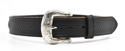 $39.95 • Buy Tony Lama Western Belt Size 30 Tooled Embossed Leather Black Cowboy Vintage 1994