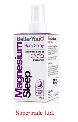 £9.49 • Buy BetterYou Magnesium Sleep Body Spray Relax Of Magnesium Lavender Chamomile 100ml