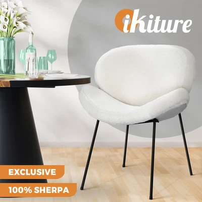 $109.90 • Buy Oikiture Armchair Dining Chair Accent Chairs Tub Armchairs Exclusive White