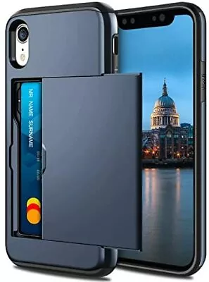 NEW Armor Shockproof Case For Iphone XR Wallet Case Cover Protective Case Heavy • £12.79