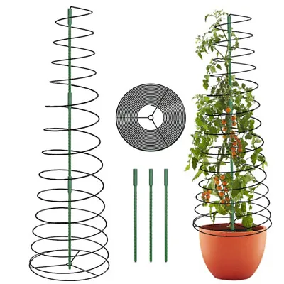 Plant Support Stakes For Garden Climbing Plant Tomato Cages Plant Stakes Tower • £9.99