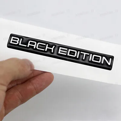 Metal Black Edition Car Sticker Emblem Badge Decal Trim Accessories White Black • £5.94