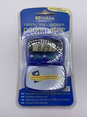 Calorie / Step / Distance Pedometer Go Walking By Sportline Handbook Included  • $11.95