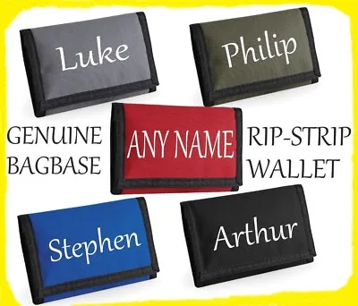 Wallet Personalised Trifold  Boys Girls Name CLEAR ID WINDOW Cards Coins Ripper • £7.99