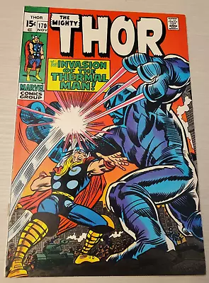 THOR #170 (1969) HIGH GRADE By LEE & KIRBY MAKE OFFER MUST SELL TO PAY RENT • $40